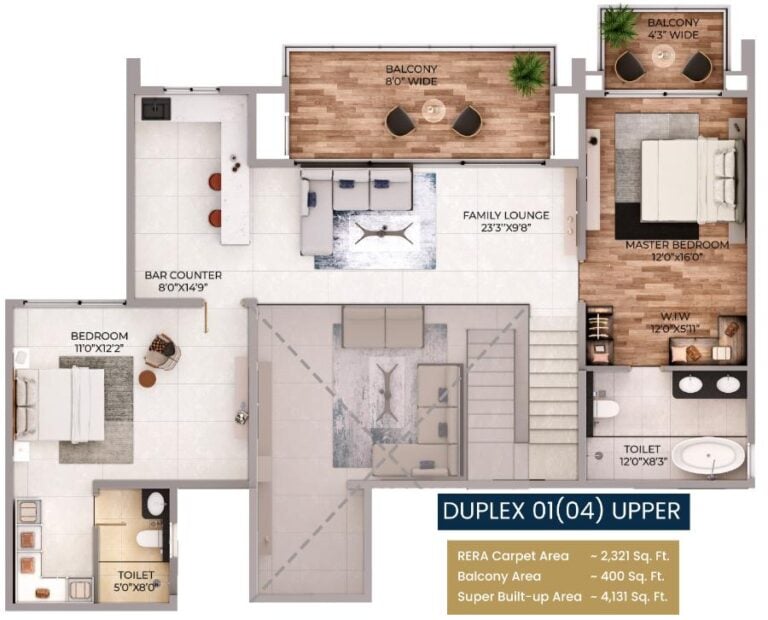 Duplex-Upper 4131 - Purva Northern Lights