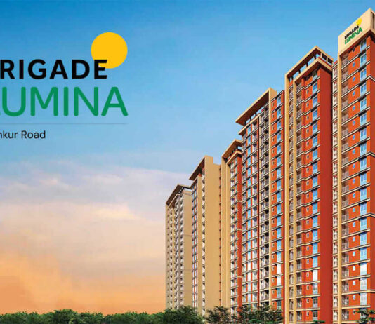 Brigade Lumina Apartments in Tumkur Road, Bangalore Details | Reviews | Price | Floor Plan | Photos | Master Plan | Brochure | Amenities | Location elevation main brigade lumina tumkur road