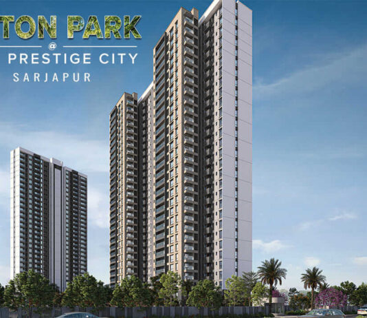 main elevation prestige eaton park at prestige city