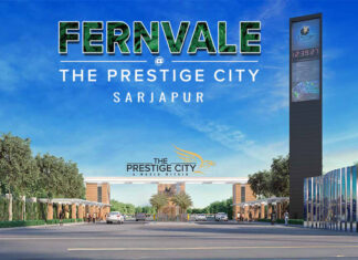 Fernvale at Prestige City in Sarjapur, Bangalore Details | Reviews | Price | Floor Plan | Photos | Master Plan | Brochure | Amenities | Location Main Elevation - Prestige Fernvale At Prestige City Sarjapur