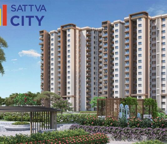 Sattva City Apartments on Airport Road, Bangalore Details | Reviews | Price | Floor Plan | Photos | Master Plan | Brochure | Amenities | Location Main Elevation - Sattva City Sattva Hamlet