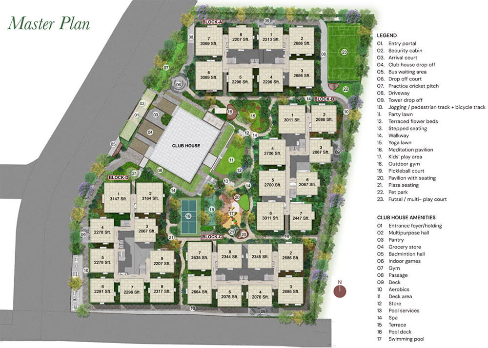 Master Plan - Brigade Manor Moti Nagar Hyderabad
