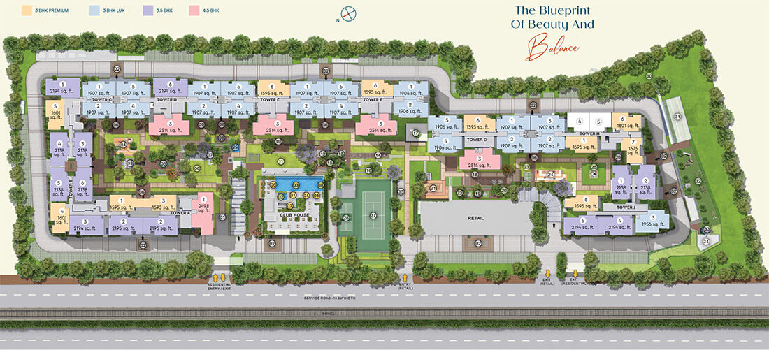 Master Plan - Godrej Aveline Yelahanka