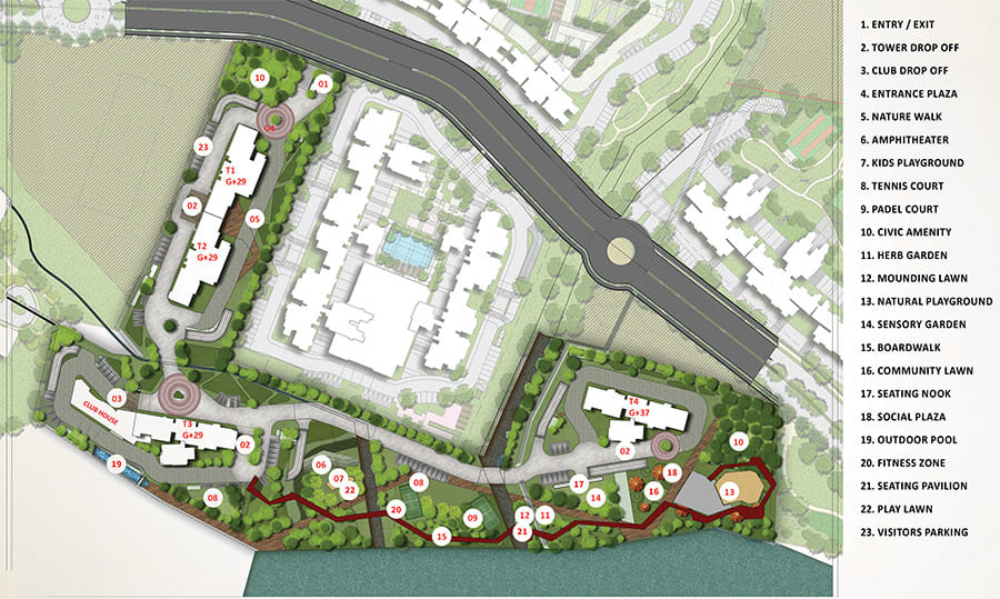 master plan prestige eaton park at prestige city