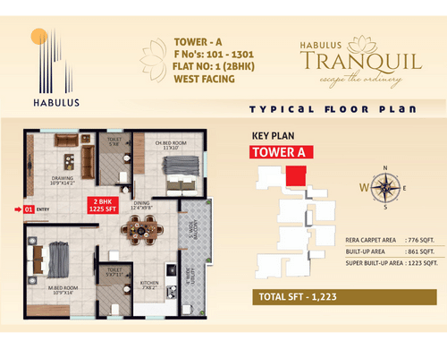 2bhk 1223 habulus tranquil ecity