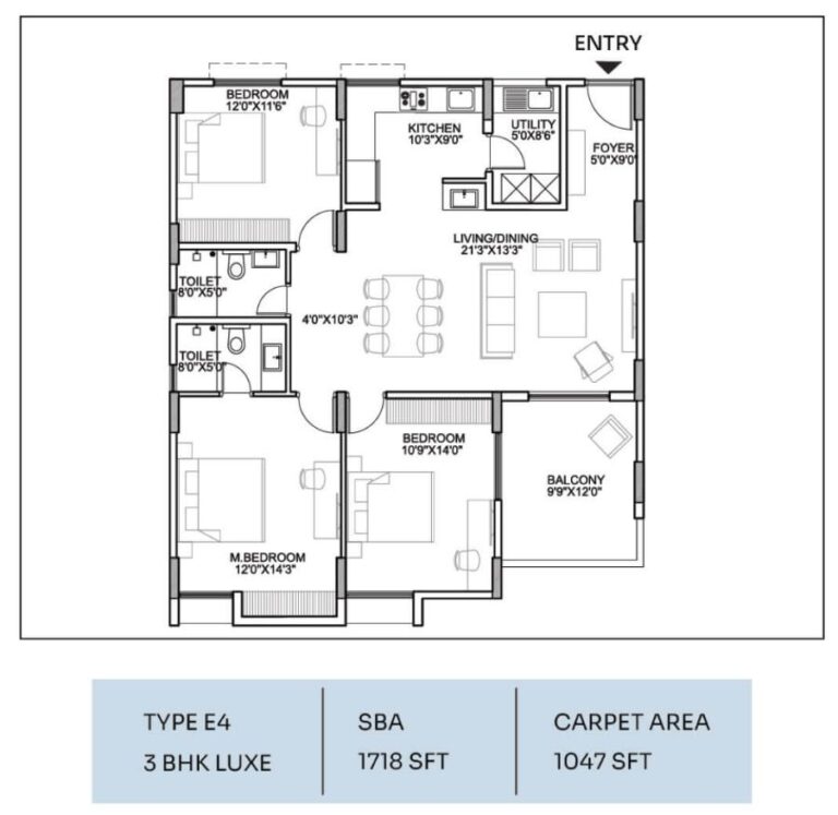 3bhk luxe 1718 suraksha whispering waves begur