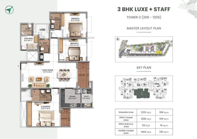 3bhk luxe staff 2133 tvs emerald altura sathanur