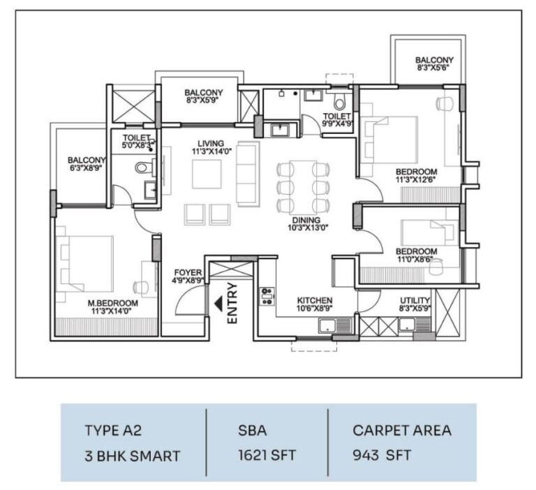 3bhk smart 1621 suraksha whispering waves begur