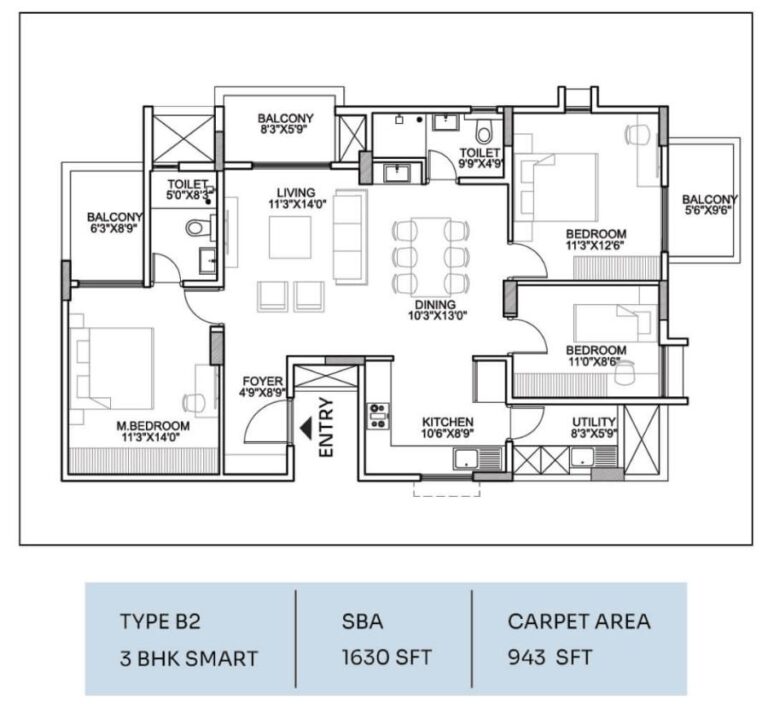 3bhk smart 1630 suraksha whispering waves begur