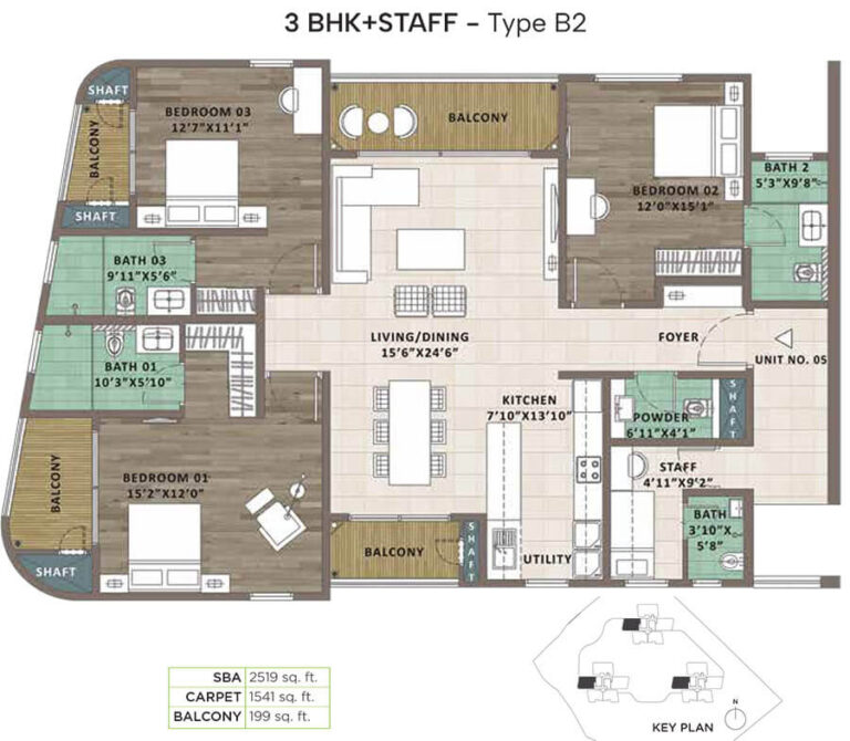 3bhk staff 2519 sattva aaranya mysore road
