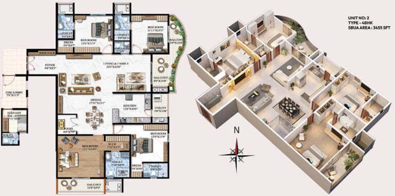 4bhk 3455 melange one by vaishnodevi