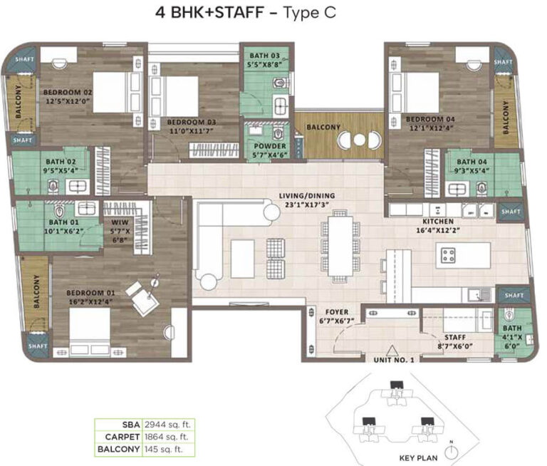 4bhk staff 2944 sattva aaranya mysore road