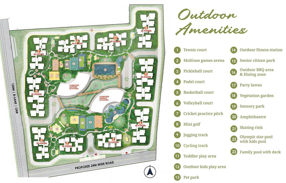 master plan prestige golden grove tellapur