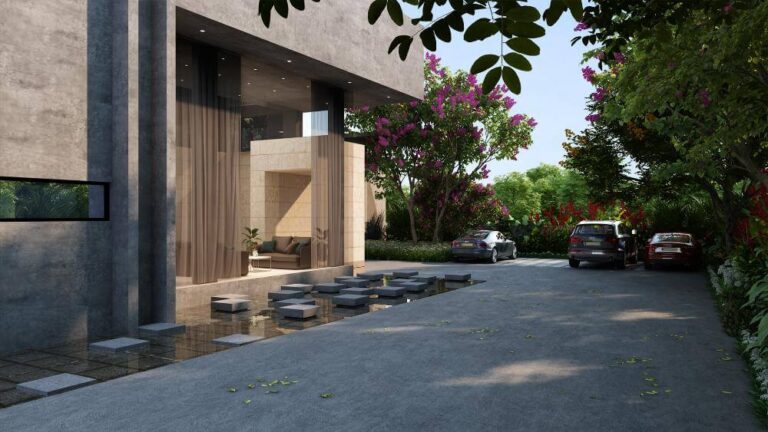 clubhouse with waterbody suraksha whispering waves begur