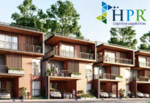 main elevation hpr villas in kannuru hennur