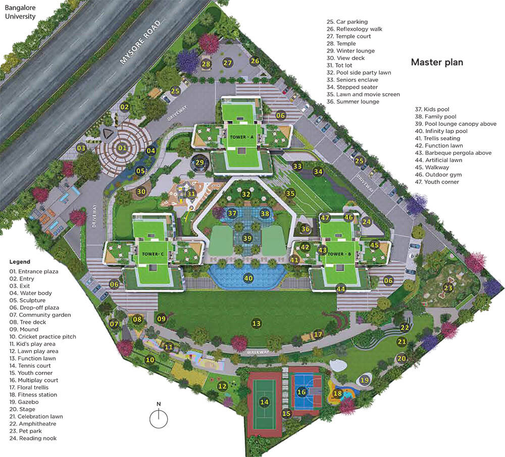 Master Plan - Sattva Aaranya Mysore Road master plan sattva aaranya mysore road