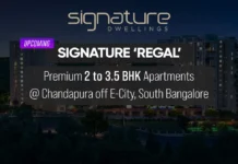 upcoming signature regal chandapura ph homz n space