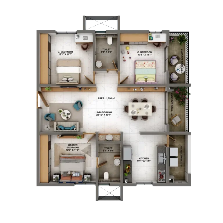 1590 01west candeur eternia bachupally