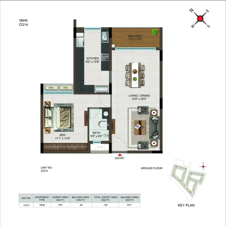 1bhk 1017 casagrand moondance kumbalgodu