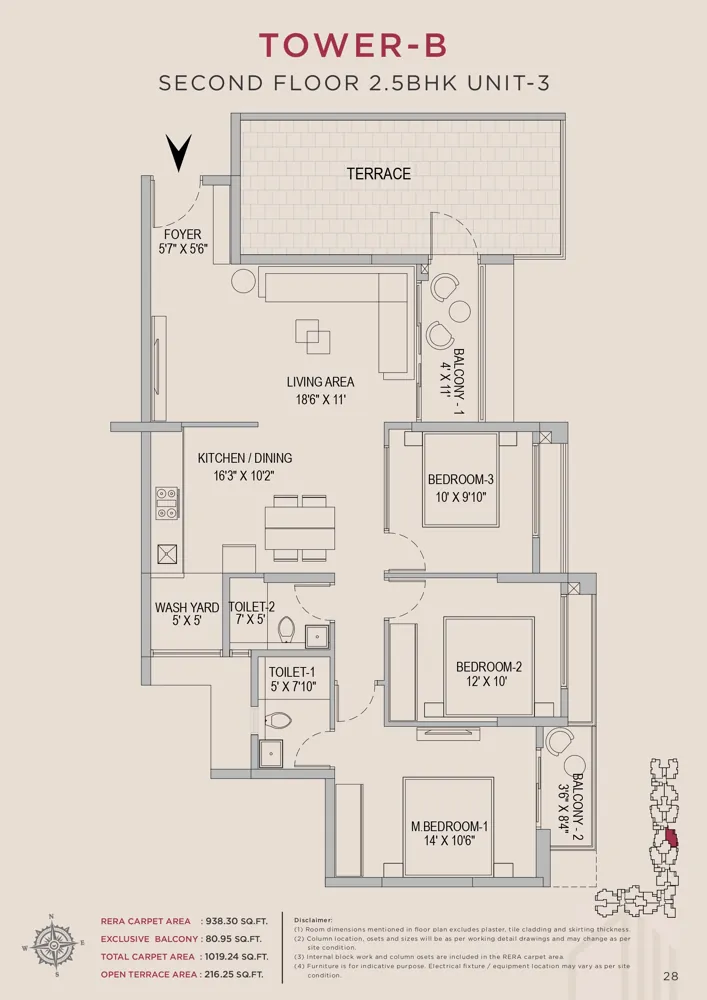2.5bhk 1019 arvind skycrest bannerghatta