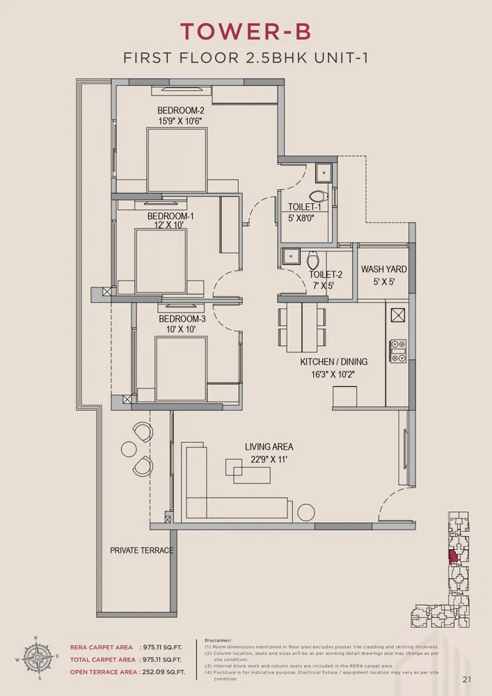 2.5bhk 975 arvind skycrest bannerghatta