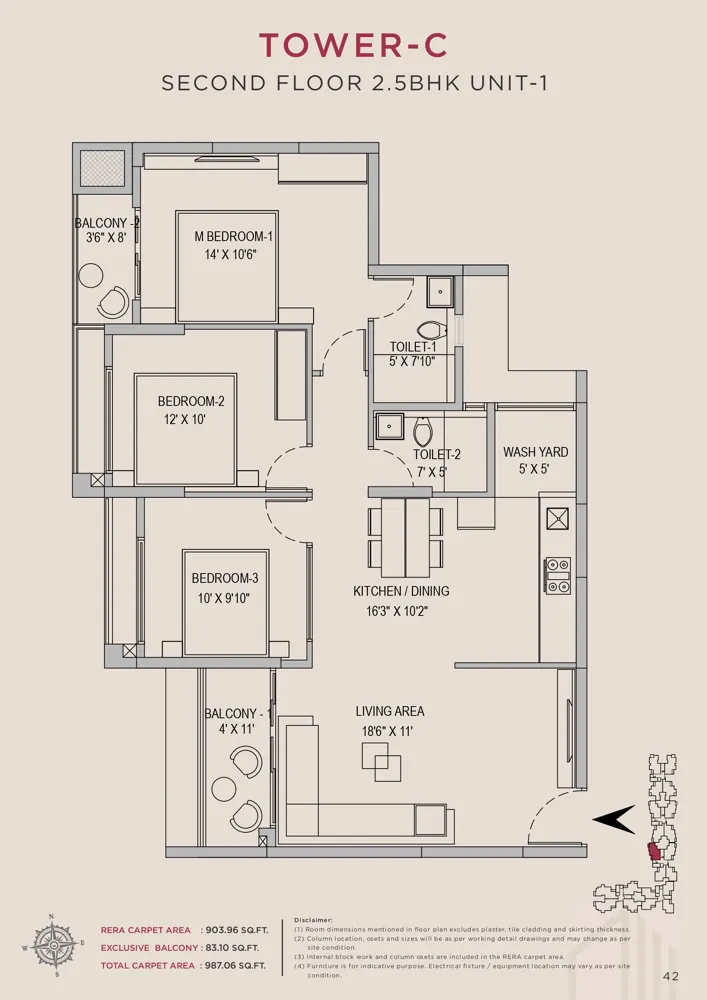 2.5bhk 987 arvind skycrest bannerghatta