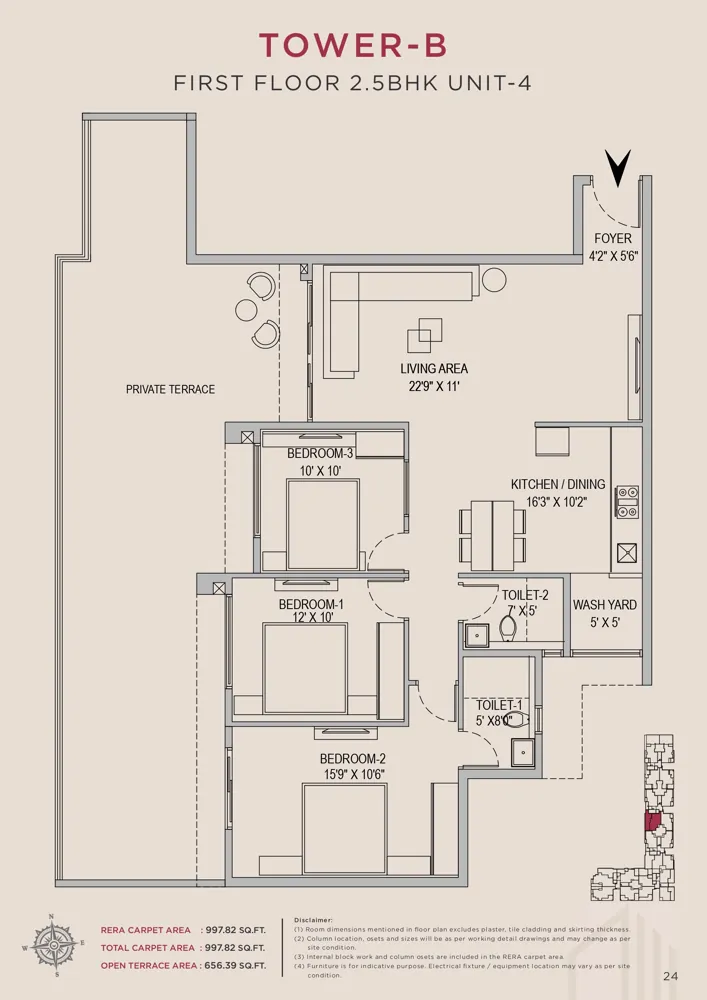 2.5bhk 997 arvind skycrest bannerghatta