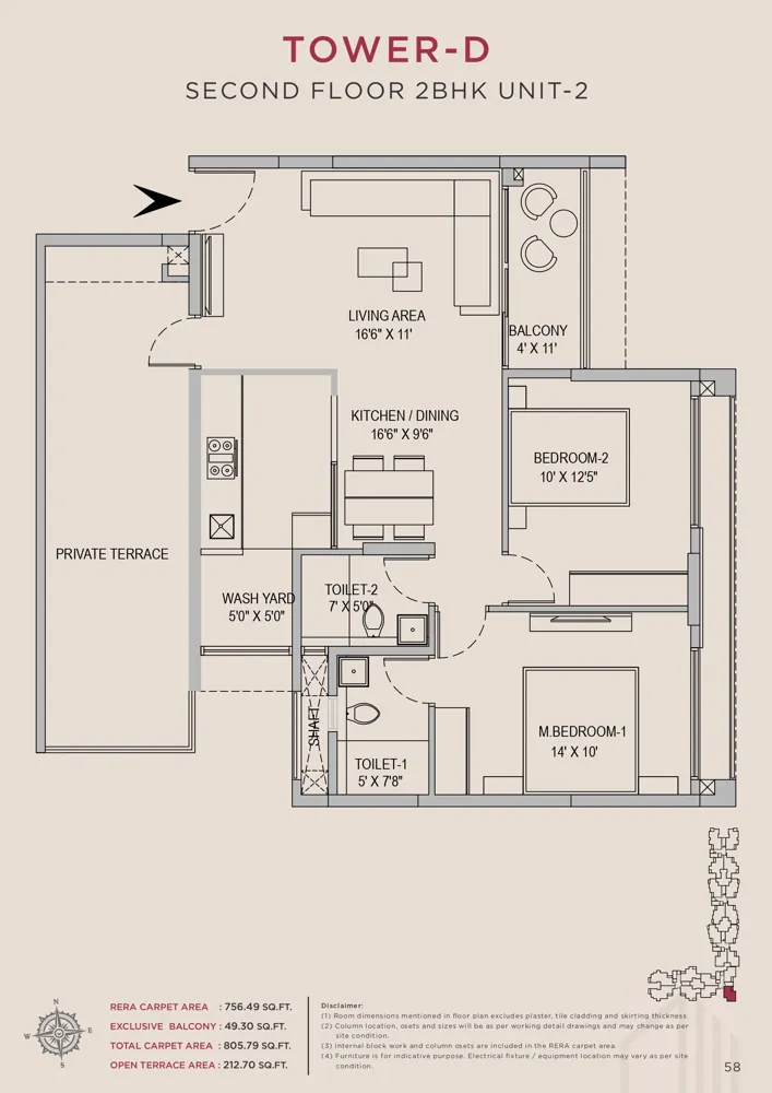 2bhk 805 arvind skycrest bannerghatta
