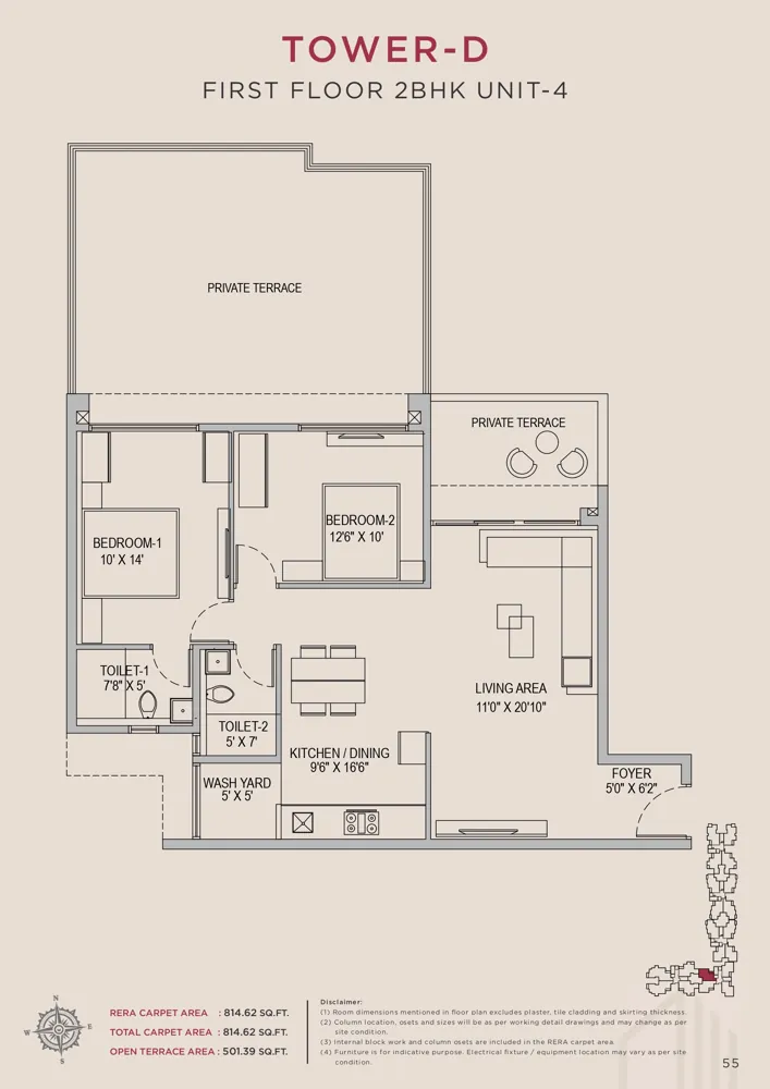 2bhk 814 arvind skycrest bannerghatta