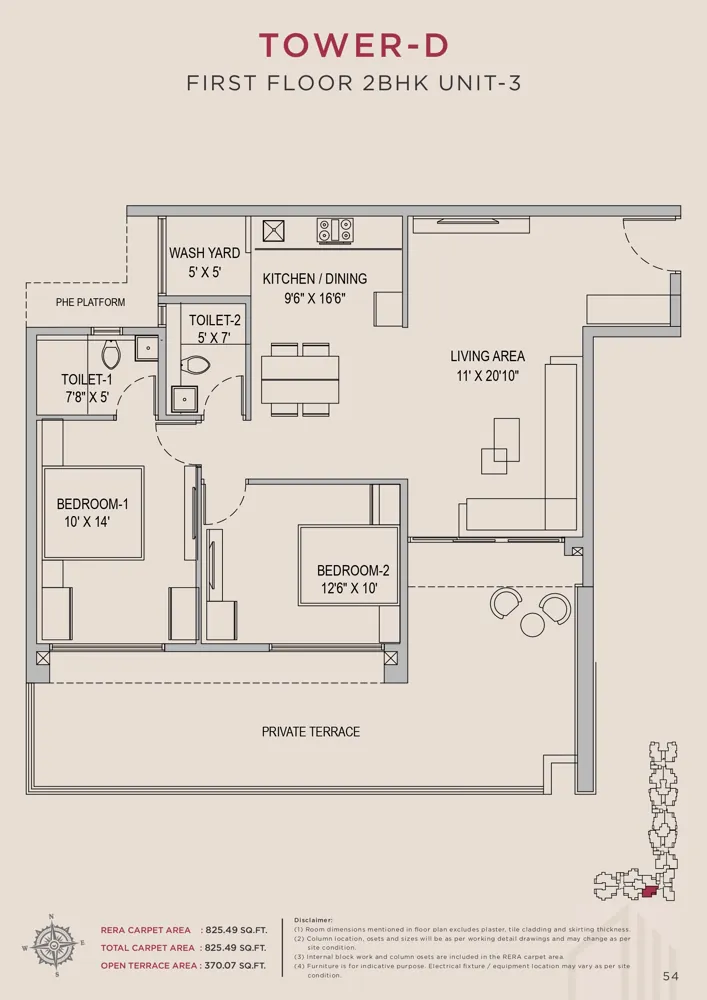2bhk 825 arvind skycrest bannerghatta