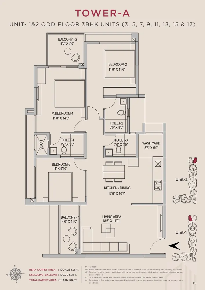 3bhk 1114 arvind skycrest bannerghatta
