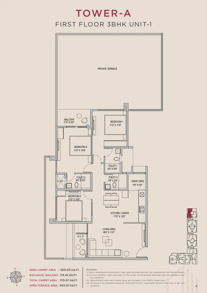 3bhk 1115 arvind skycrest bannerghatta