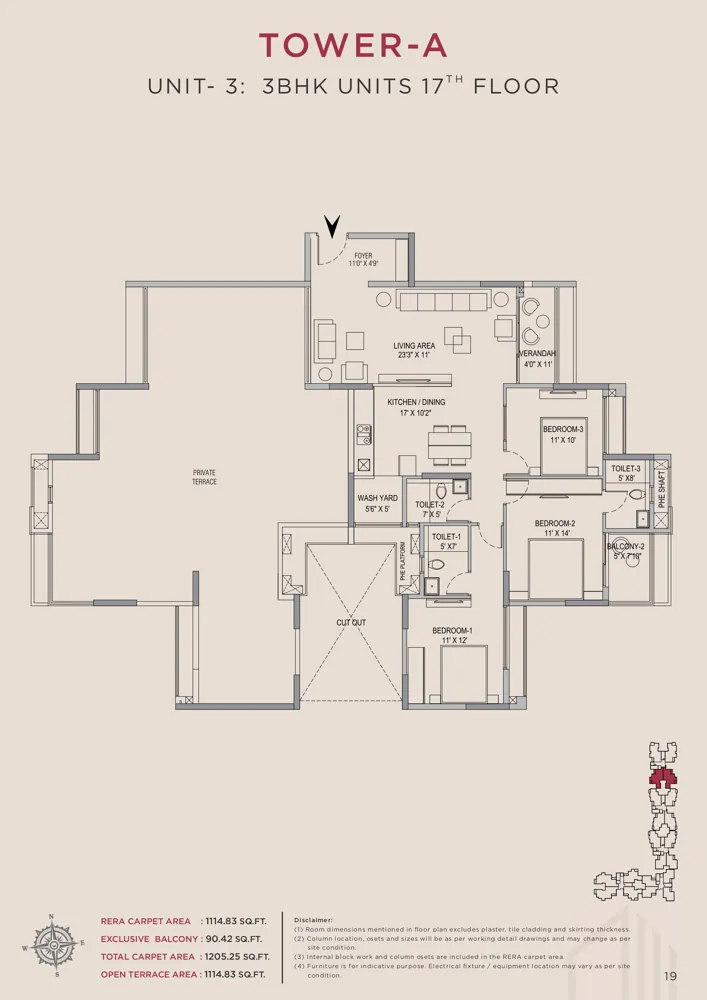 3bhk 1205 arvind skycrest bannerghatta