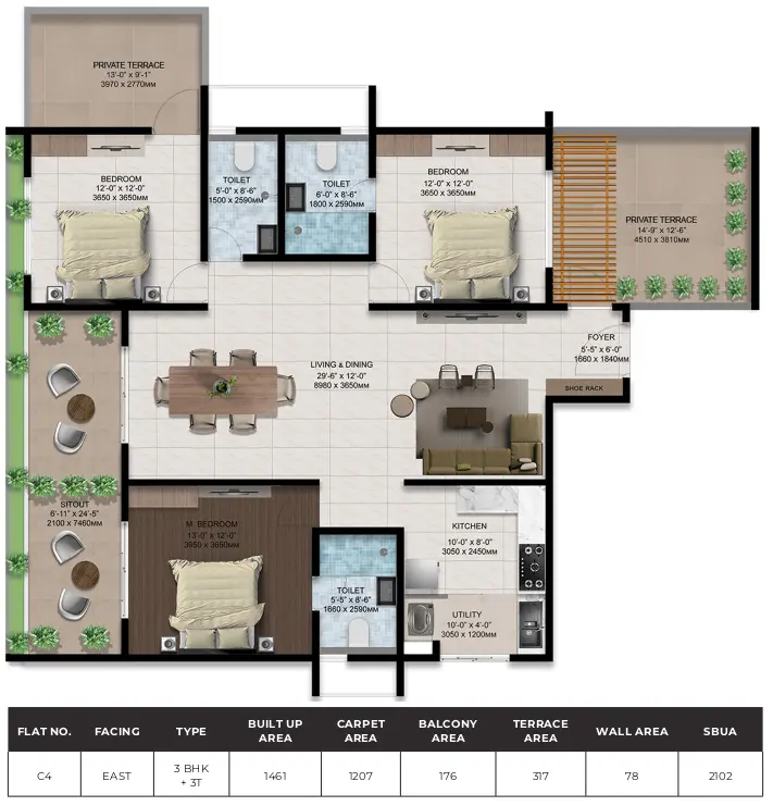 3bhk 2102 amberstone ventara sarjapur