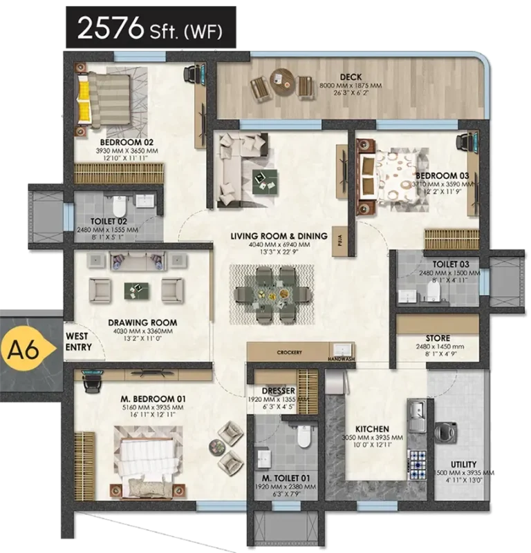 3bhk 2576 raghava nova by raghava hyderabad
