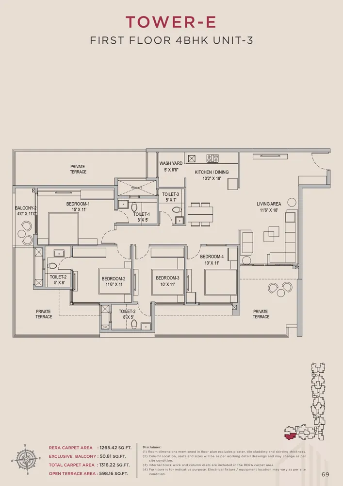 4bhk 1316 arvind skycrest bannerghatta