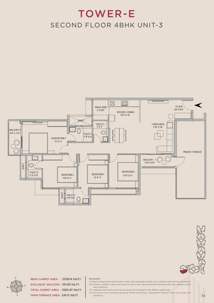 4bhk 1330 arvind skycrest bannerghatta