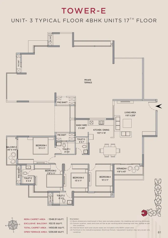 4bhk 1450 arvind skycrest bannerghatta