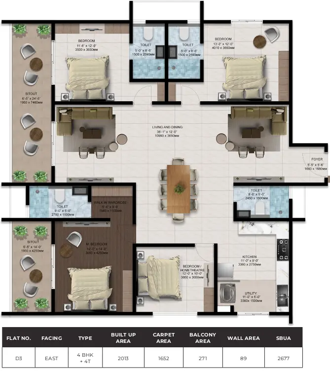 4bhk 2677 amberstone ventara sarjapur