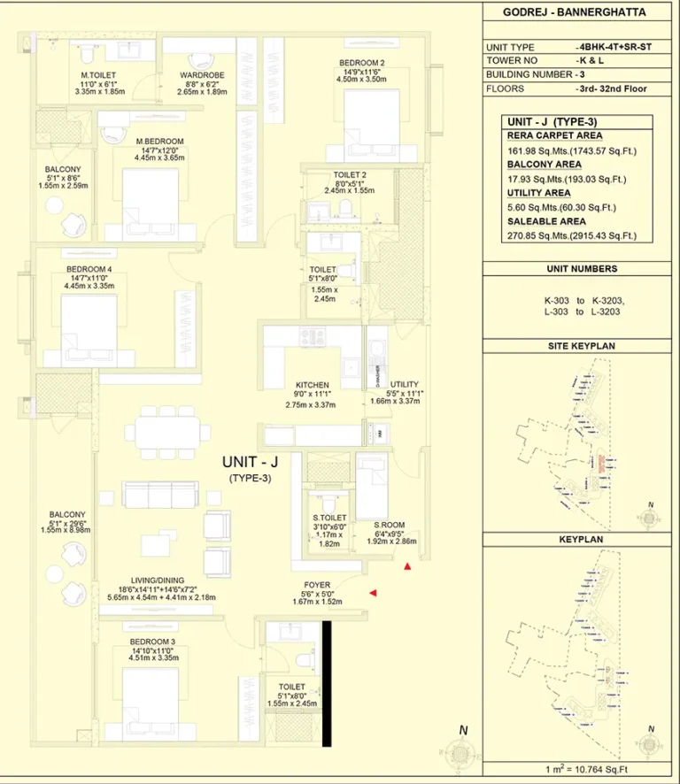 4bhk sr 2915 godrej vanantara bannerghatta
