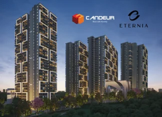 Candeur Eternia in Bachupally, Hyderabad main elevation candeur eternia bachupally