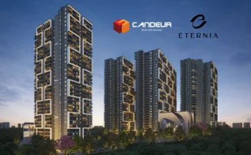 Candeur Eternia in Bachupally, Hyderabad main elevation candeur eternia bachupally