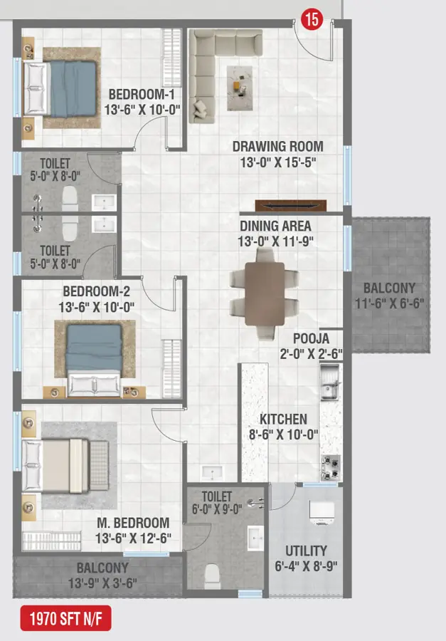 3bhk 1970 amrutha sagar kompally