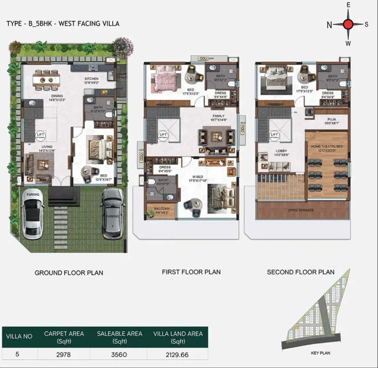 5bhk 3560 casagrand belair gowdavalli