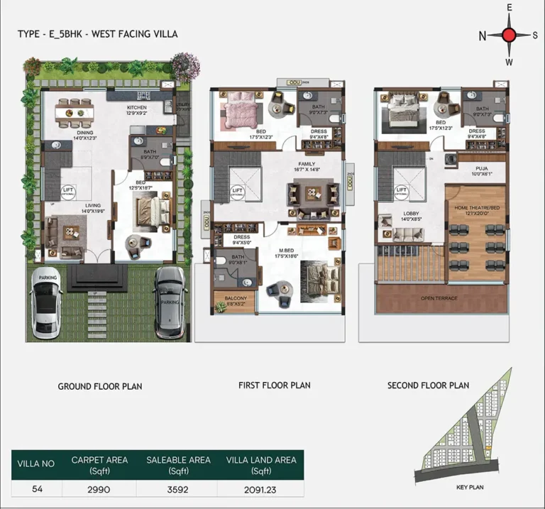 5bhk 3592 casagrand belair gowdavalli