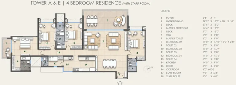 4bhk staff fiorana @ lodha beaumont estate sadahalli