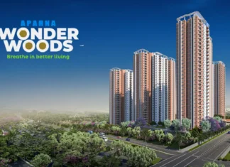 main elevation aparna wonder woods