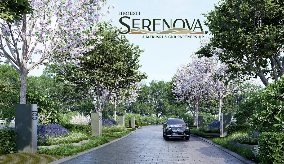 Main Elevation - Merusri Serenova Plots Devanahalli main elevation merusri serenova plots devanahalli