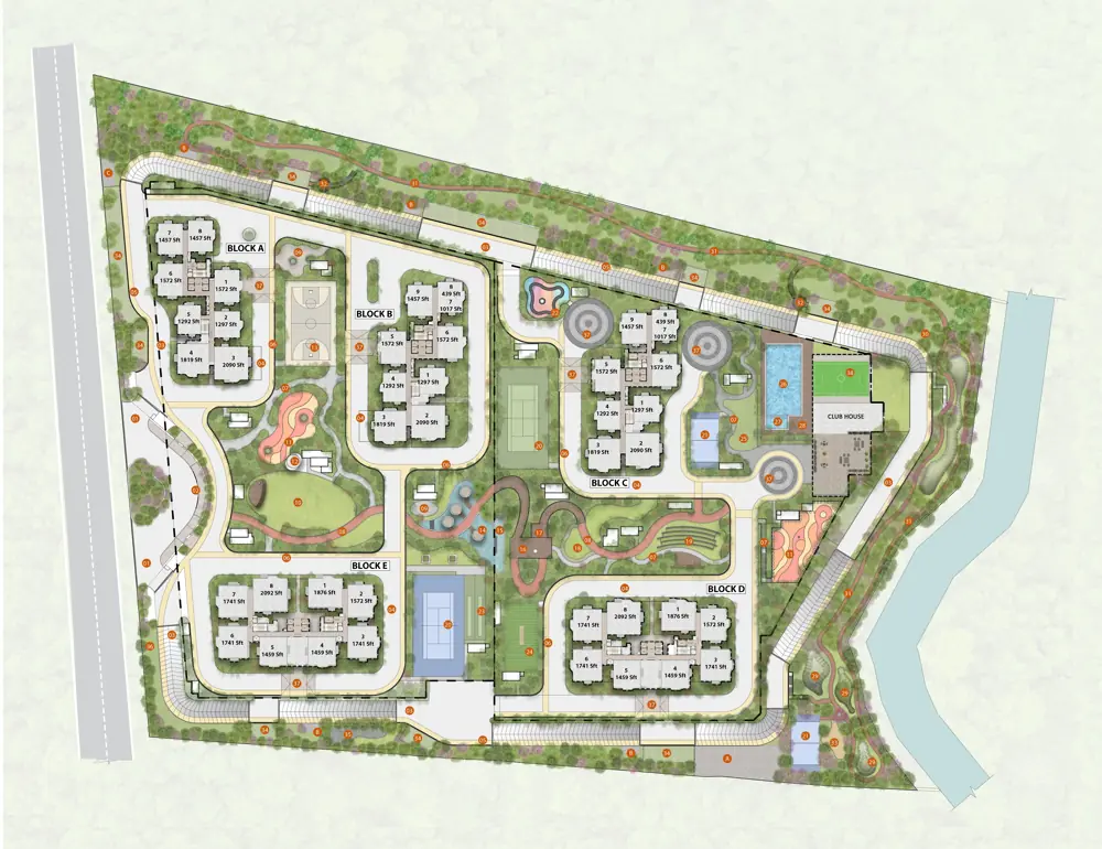 Master Plan - Aparna Wonder Woods master plan aparna wonder woods