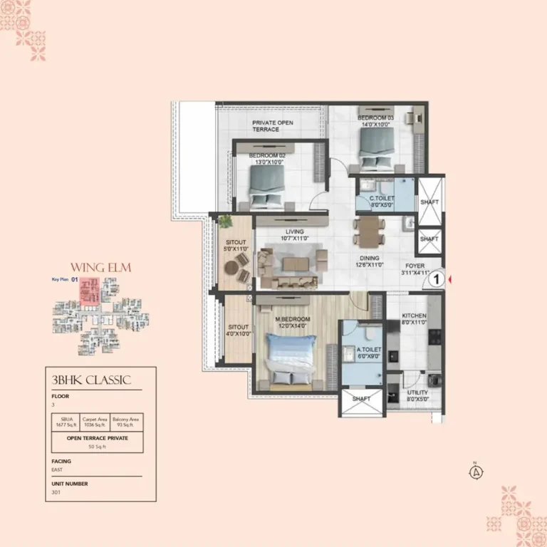 3bhk classic 1677 sumadhura solea